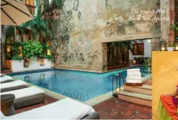  ??  ?? The pool at Hotel Casa San Agustín