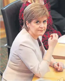  ?? Picture: PA. ?? Nicola Sturgeon’s own brand of apple pie and motherhood comes with cream, ice cream and a lot of sugar – it needs all the refreshing it can get.