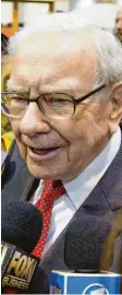  ?? Foto: Nati Harnik ?? Der Amerikaner Buffett ist eine Legende der Aktienwelt.