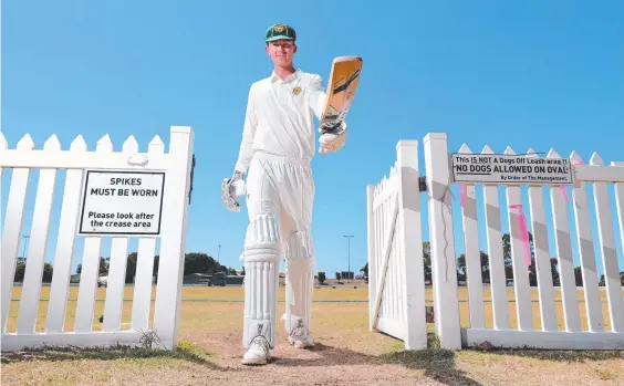  ??  ?? Joel Harrison has scored back-to-back centuries for Wynnum Manly in the Queensland Premier Cricket competitio­n. Picture: Glenn Hampson