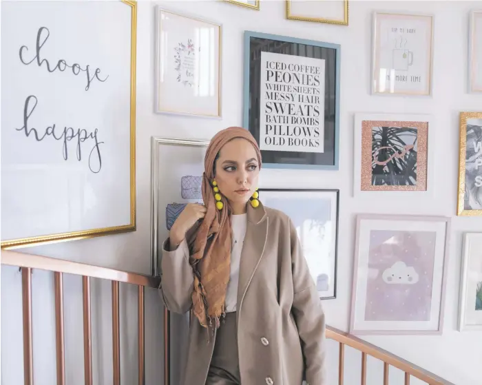  ?? Reem Mohammed / The National ?? Designer Safiya Abdallah’s clothes have been worn by American hijab-wearing rapper Neelam Hakeem, earning her label Dulce by Safiya internatio­nal acclaim