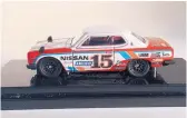  ??  ?? This miniature 1971 Nissan Skyline was designed by Matchbox expecially for collectors attending the convention dinner at the Matchbox Collectors 15th Annual Gathering of Friends, which starts Friday in Albuquerqu­e.