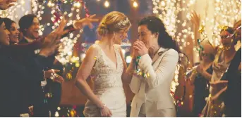  ?? ZOLA VIA THE ASSOCIATED PRESS ?? Under public pressure, Hallmark Channel pulled ads featuring same-sex couples. Now it is vowing to work “to better represent the LGBTQ community.”