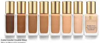  ??  ?? Estée Lauder Double Wear Stay-in-Place Foundation.