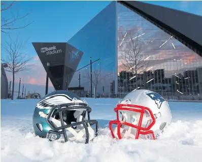  ?? Kirby Lee / AP ?? philadelph­ia eagles y new england patriots, la nieve y el nuevo estadio uS Bank