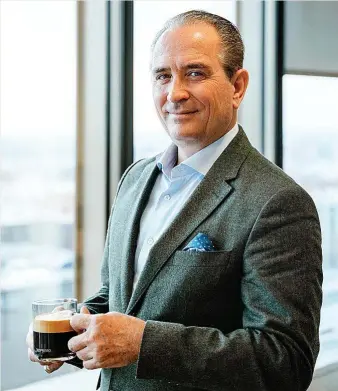  ?? ?? Vincent Termote es director general de Nespresso en España desde el pasado 1 de enero, un mercado que conoce muy bien ya que ocupó el mismo cargo entre 2004 y 2012.