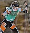  ?? AL BELLO/GETTY ?? Teresa Stadlober took an unfortunat­e turn in the 30-kilometer cross-country ski race.