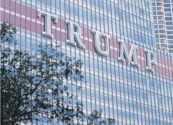  ?? SUN-TIMES FILE PHOTO ?? Trump Internatio­nal Hotel and Tower at 401 N. Wabash Ave.