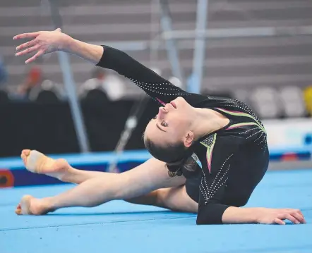  ?? Picture: GYMNASTICS AUSTRALIA/WINKIPOP MEDIA ?? Georgia-Rose Brown at the Australian Classic on the Gold Coast.