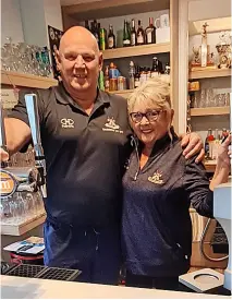  ?? ?? Nigel and Rita Day are stepping back after 23 years behind the bar at the club