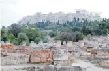  ??  ?? These ruins are all that’s left of Athens’ historic marketplac­e, the Ancient Agora.