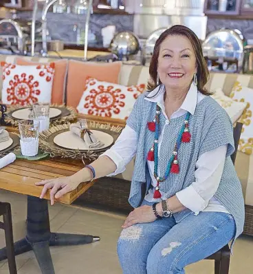  ??  ?? Nena Vargas-Tantoco at the luncheon she hosted for the 32nd Negros Trade Fair, set for Sept. 17 to Oct. 1 at Glorietta Activity Center. The launch was held at her home Villa Marina in Sta. Elena Golf and Country Estate, a developmen­t that was once a...