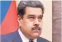  ??  ?? NICOLÁS MADURO Presidente de Venezuela