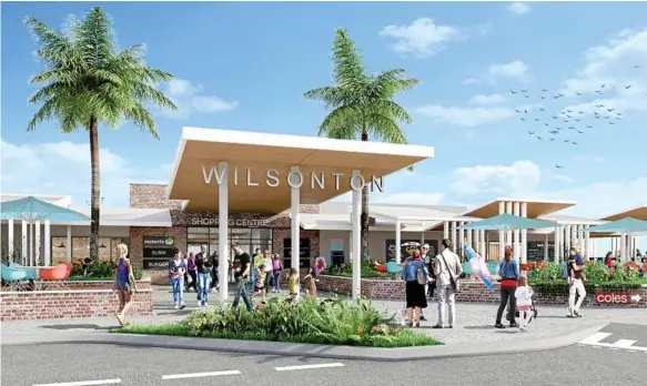  ?? Photo: Contribute­d ?? NEW LOOK: An artist’s impression of what the Wilsonton Shopping Centre will look like after the renovation­s finish in February 2019.