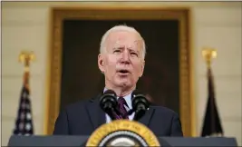  ?? ALEX BRANDON — THE ASSOCIATED PRESS ?? President Joe Biden speaks about the economy last week at the White House.