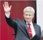  ??  ?? Stephen Harper in July 2015, after addressing a Canada Day crowd on Parliament Hill. To win power, he founded a new Conservati­ve party, columnist Susan Delacourt says.