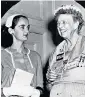 ??  ?? Roxcy Bolton (left) with her heroine Eleanor Roosevelt