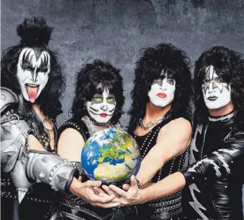  ?? FOTO: PR ?? Ihre „End Of The Road“-Tour führt Gene Simmons, Eric Singer, Paul Stanley und Tommy Thayer (von links) 2019 nach München und Iffezheim.