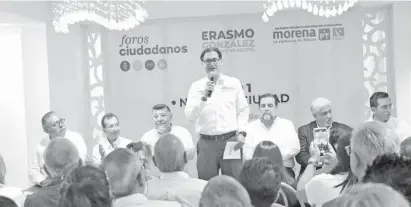  ?? CORTESÍA ERASMO GONZÁLEZ ?? Erasmo González Robledo, candidato a presidente municipal de Ciudad Madero por la coalición Morena-Verde-PT