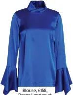  ??  ?? Blouse, £168, Paper London at net-a-porter.com