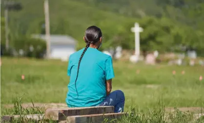  ??  ?? ‘“Wani Wacin,” my relative says to me. It’s a Lakota phrase that means: “I want to live.”’ Photograph: Geoff Robins/AFP/Getty Images