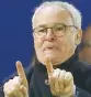  ??  ?? Claudio Ranieri, 64 anni