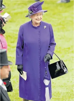  ?? Picture: Getty Images ?? Even Britain’s Queen Elizabeth II seems hip to the latest colour.