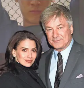  ?? GREG ALLEN/INVISION/AP ?? Alec Baldwin, seen here with his wife Hilaria in February, returns as host of the game show “Match Game” for its fifth season on ABC.