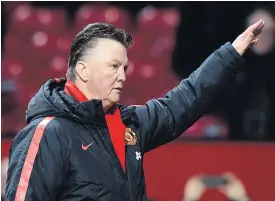  ??  ?? Manchester United manager Louis van Gaal.