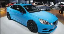  ??  ?? Featuring a 501- horsepower 3.0- litre turbo 6- cylinder, the Volvo S60 Polestar has a zero- to- 100 km/ h time of 3.9 seconds.