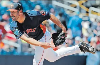  ?? ASSOCIATED PRESS FILE PHOTO ?? Justin Verlander is just one starting pitcher who is not convinced today’s baseballs aren’t juiced.