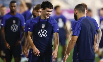  ?? ?? Gio Reyna has played a minimal role at the World Cup for the US so far. Photograph: Tim Nwachukwu/Getty Images