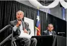  ?? Billy Calzada/Staff photograph­er ?? Gov. Greg Abbott has called for state agencies to eliminate diversity policies from their hiring practices.