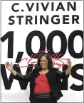  ?? BILL KOSTROUN — THE ASSOCIATED PRESS ?? Rutgers coach C. Vivian Stringer reached 1,000 career wins Tuesday.