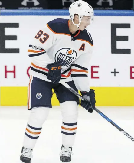  ?? IAN KUCERAK ?? Former No. 1 overall pick Ryan Nugent-Hopkins will look to become a 30-goal scorer and a 70-point player centring the second line after scoring a career-best 24 goals in 2014-15 as well as two 56-point seasons.