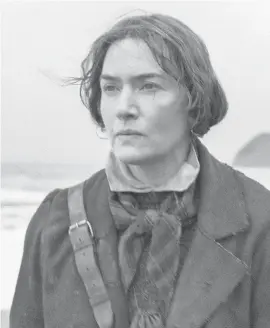  ??  ?? Kate Winslet plays paleontolo­gist Mary Anning in “Ammonite.”