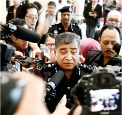  ??  ?? Malaysia has requested Interpol’s help to arrest the North Korean suspects wanted in connection with the assassinat­ion of Kim Jong Nam, Royal Malaysian Police chief Khalid Abu Bakar told the media on Thursday. (AFP)