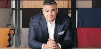  ?? ALDO GROUP ?? David Bensadoun, chief executive of ALDO Group, says the company is expanding its “athletic casual” offerings and is looking for the right celebrity to be an ambassador.