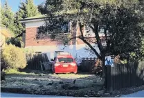  ?? PHOTO: PRESTON ROGERSBROW­N ?? Aftermath . . . The car after the crash in Thompson St.