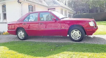  ??  ?? Andrew’s latest purchase is this low-mileage 1994 Mercedes Benz 280 in first-class order