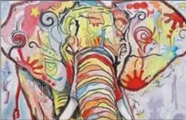  ??  ?? L’éléphant d’un artiste amateur.