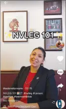  ??  ?? This screen grab is from a Tiktok post by Torres, a Las Vegas English teacher who uses the app as a teaching tool to reach her younger students.