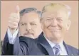  ?? Steve Helber / Associated Press ?? President Donald Trump, right, is shown with Liberty University president Jerry Falwell Jr. in 2017.