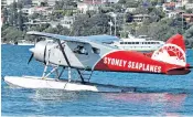  ??  ?? The 55-year-old DHC-2 seaplane which crashed near Sydney