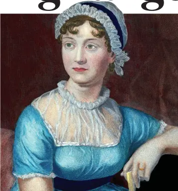  ??  ?? Revealing notes: Jane Austen