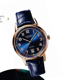  ??  ?? Inspired by FDR’s watch, Chronograp­h 42 MM. Tiffany & Co. $15,000