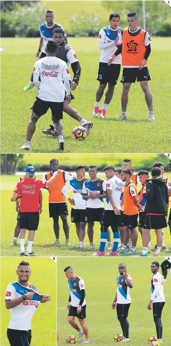  ?? FOTO: AFP ?? (1) Olimpia ya tiene a sus escogidos y los que quedaron tienen que darlo todo. (2). “El profe no tiene mala relación con nadie y él habla claro en los entrenamie­ntos”, dijo Canales sobre Restrepo. (3) Alex López regresó con más amor por su León. (4)...