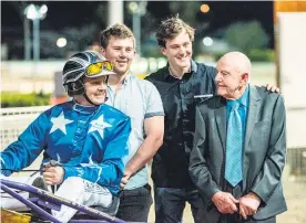  ?? Picture / Ashlea Brennan ?? Mark Purdon with his father Roy and sons Michael (second from left) and Nathan.