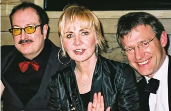  ?? ?? Innovator: Steve Wright with Lulu and friend and colleague Jeremy Vine