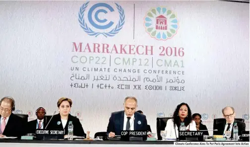  ??  ?? Climate Conference Aims To Put Paris Agreement Into Action